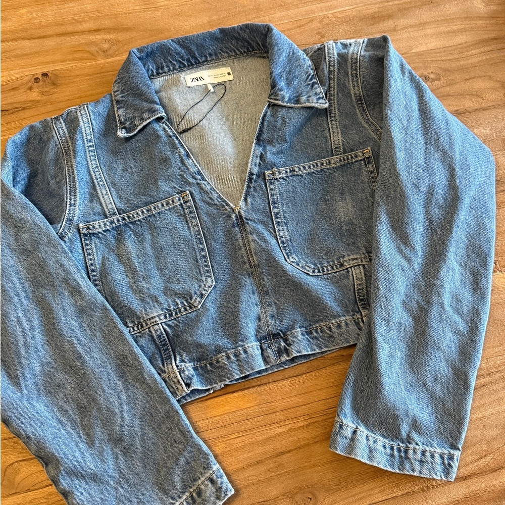 Zara Classic Blue Denim Jacket